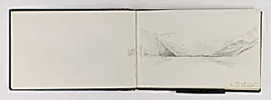 (Sketchbook) (Lake of Geneva from Vevey) by George Elbert Burr