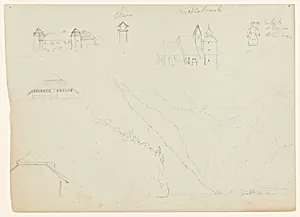 Sketches around the Königssee, Bavaria, and Vöcklabruck, Austria by Frederic Edwin Church, American, 1826–1900