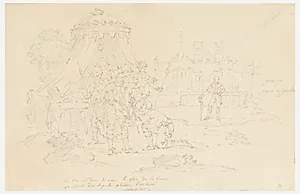Sketches for Scenes Four and Five of Cartoon for Cotton Printing: L'Histoire de Henri IV