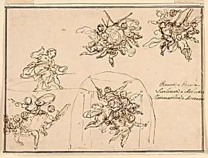 Sketches for wall paintings: Arts and Sciences
