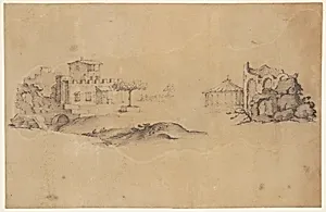 Sketches of a Building and a Ruin