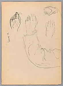 Sketches of Hands for Portrait of William Amory