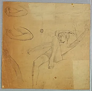 Sketches of Nude Figure and Arms by Francis Augustus Lathrop, (American, 1849–1909)