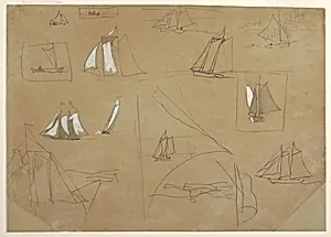 Sketches of Sailing Boats by Winslow Homer, American, 1836â1910