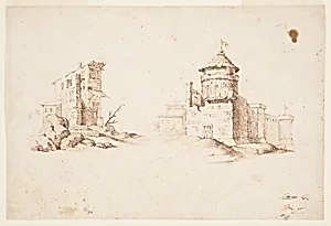 Sketches of Two Buildings