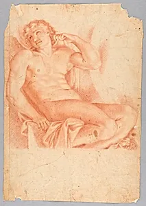 Slave from Hero and Leander in the Galleria Farnese, after Annibale Carraci