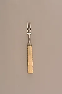 Small Fork with Fluted Ivory Handle