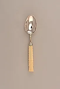 Small Spoon with Fluted Ivory Handle
