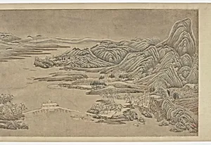 Snow clearing on mountains and rivers, after Wang Wei