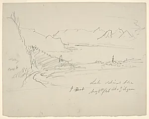St. Gilgen by the Wolfgangsee, Austria by Frederic Edwin Church, American, 1826–1900
