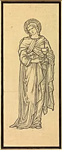 St. John, Cartoon for Carlisle Window, Paisley Abbey, Scotland