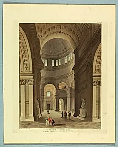 St. Paul's Cathedral, from "Ackermann's Repository"