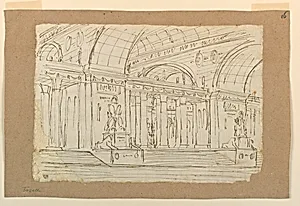 Stage Design, Entrance to Antique Hall