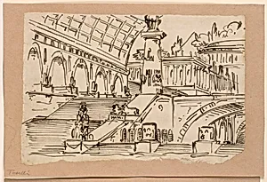 Stage Design, Group of Antique Buildings