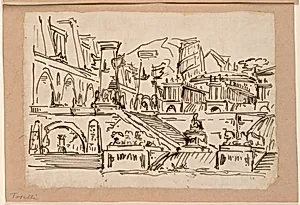 Stage Design, Group of Antique Buildings