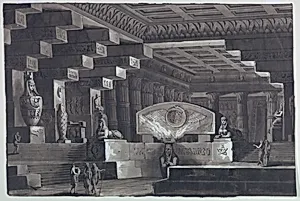 Stage Design, Interior of Egyptian Temple