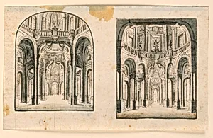 Stage Design: Interior of Palace Halls by Unknown