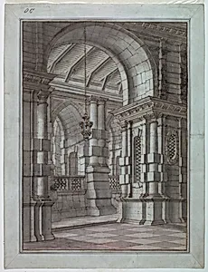 Stage Design, View into Palace