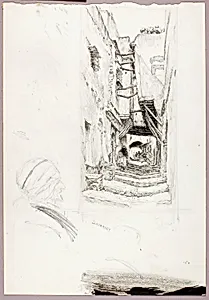 Steps and Doorways, Algiers by Kerr Eby