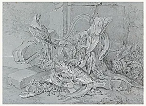 Still-life with Fish and Parrot
