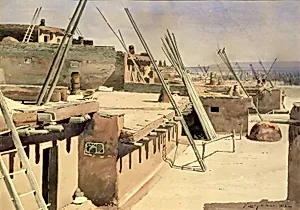 Street in the Pueblo of Zuni, New Mexico