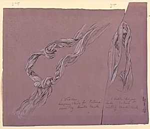 Studies of Drapery of "Fortune"