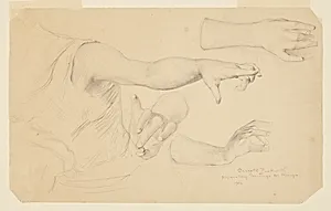 Studies of Hands for Dome of Manufactures and Liberal Arts Building, World's Columbian Exposition, Chicago, IL