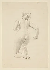 Study for a kneeling woman, âVintage Festival,â Mendelssohn Glee Club, New York, NY