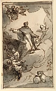 Study for a Painting: The Glory of Saint Dominic