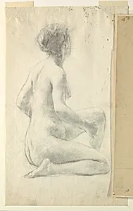 Study for a seated woman, âVintage Festival,â Mendelssohn Glee Club, New York, NY