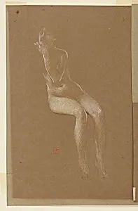 Study for a seated woman, âVintage Festival,â Mendelssohn Glee Club, New York, NY