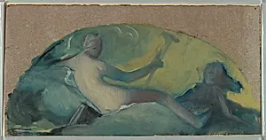 Study for a Tympanum with Reclining Figure