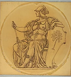 Study for "Courage," Lunette in Hudson County Courthouse, Jersey City, NJ