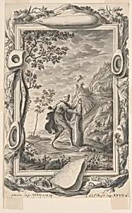 Study for Jacob Pours Oil upon the Stone at Bethel, Plate 87, Physica Sacra