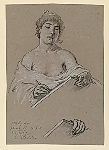 Study for "Muse of History"