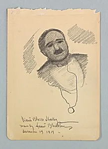 Study for portrait, Vicente Blasco IbaÃ±ez