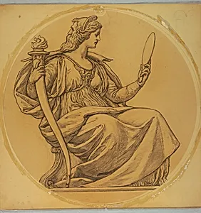 Study for "Prudence," Lunette in Hudson County Courthouse, Jersey City, NJ