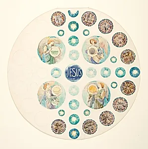Study for Rose Window for St. John the Baptist Church, Brooklyn, NY