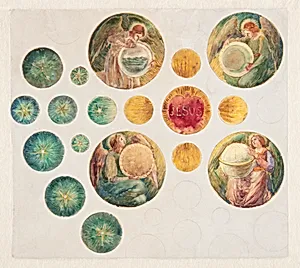 Study for Rose Window for St. John the Baptist Church, Brooklyn, NY