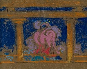 Study for Scene in the Daughter of Heaven, Santa Fe, 1915