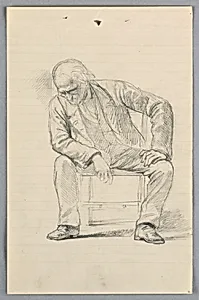 Study for "Scientific Group" by Daniel Huntington, American, 1816–1906
