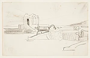 Study for "Searchlight, Harbor Entrance, Santiago de Cuba"