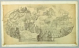 Study for the Allegory of the Cortes of 1834