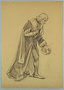 Study of a Bowing Man (Christopher Columbus)
