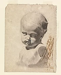 Study of a Bust of a Child (from a plaster cast)