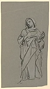 study of a costumed figure