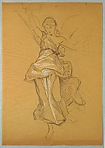 Study of a Female Figure (Victory)