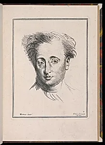 Study of a Man's Head by Antoine Watteau, (French, 1684–1721)