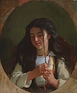 Study of a Young Girl, Pont Aven