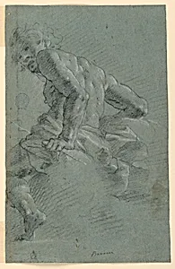 Study of Hermes, Preparatory Study for the Fall of the Giants, Ceiling Fresco at the Palazzo Moroni, Bergamo